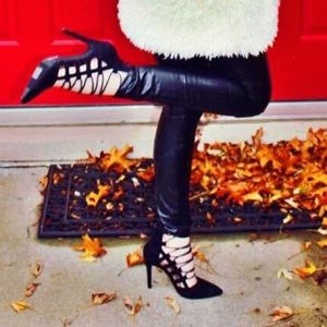 Lace up high heels. Size 7